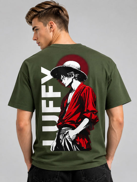 Muted Bloom Printed Round Neck Oversize Pre-customized Tshirt for Men