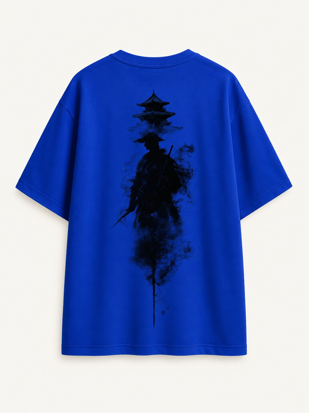 Neon Samurai Printed Round Neck Oversize Pre-customized Tshirt for Men