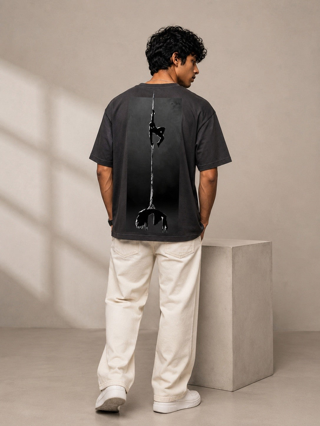 Spider Man Printed Round Neck Oversize Pre-customized Tshirt for Men