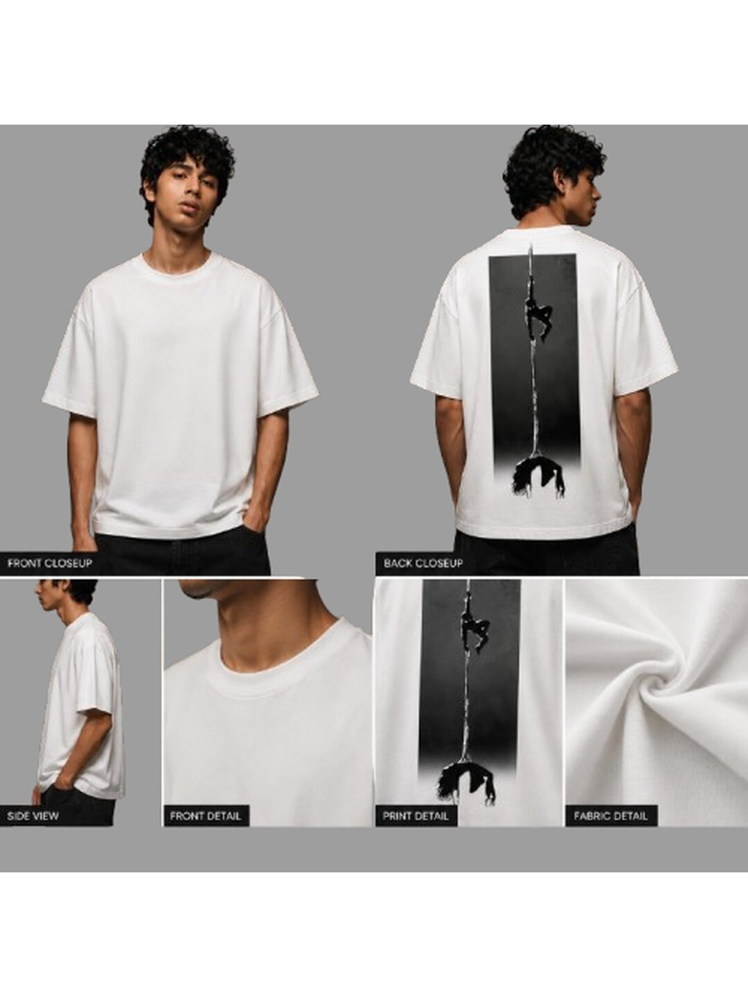 Korean 03 Printed Round Neck Oversized Pre customized Tshirt for Men