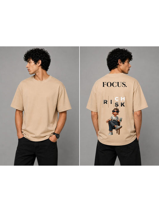 Mixmedia 09 Printed Round Neck Oversized Pre customized Tshirt for Men