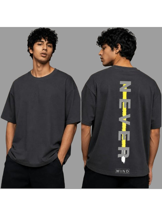 Trendy 02 Printed Round Neck Oversized Pre customized Tshirt for Men