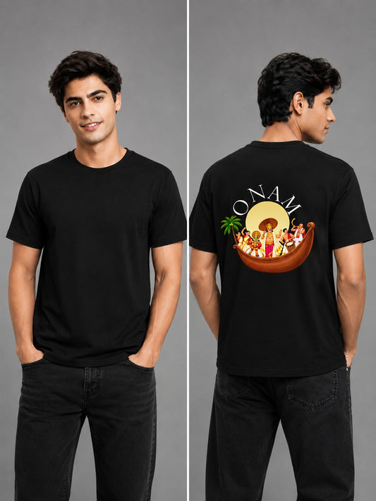 Mahabali Printed Round Neck Regular Pre-customized Tshirt for Men