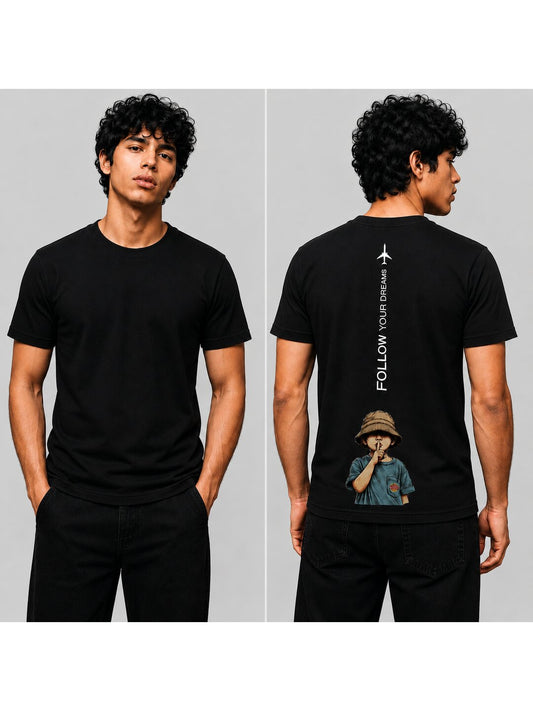 Mixmedia 10 Printed Round Neck Regular Pre customized Tshirt for Men