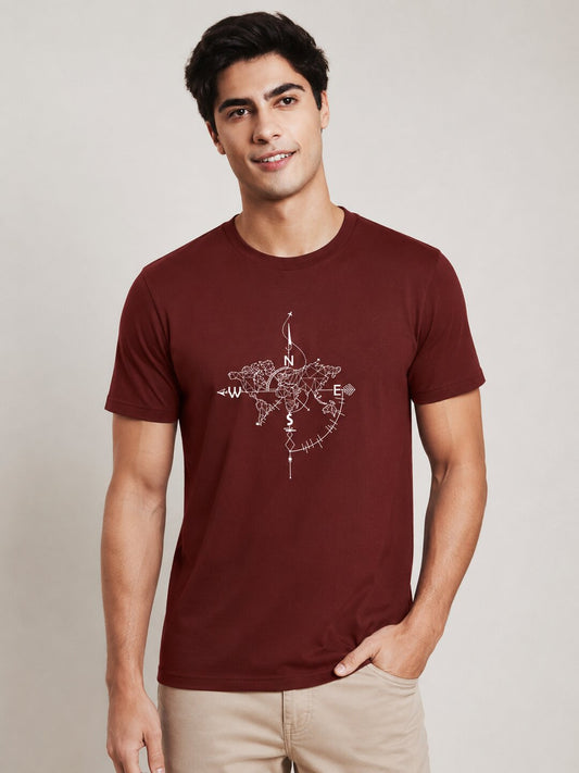 NEWS Printed Round Neck Regular Pre-customized Tshirt for Men