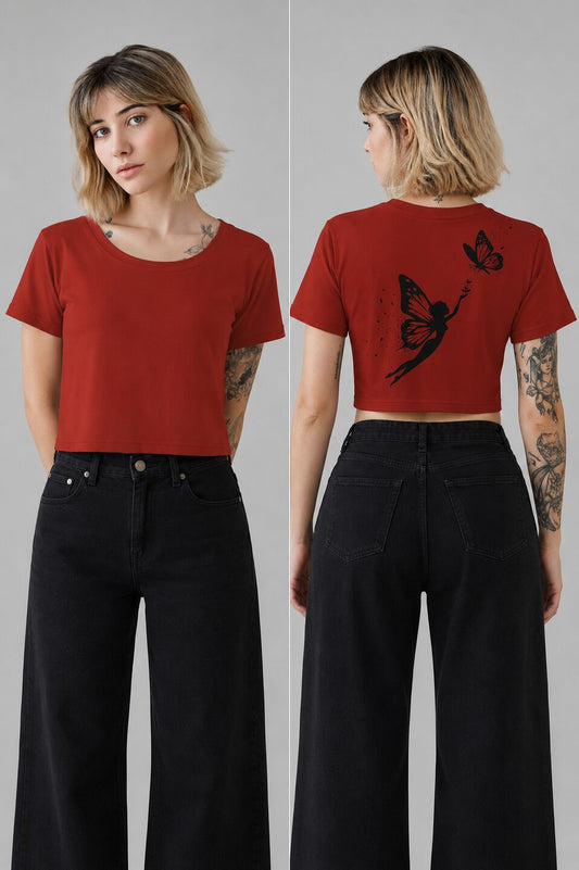 Aesthetic-015-Printed-Round-Neck-Crop-Tshirt-for-Women