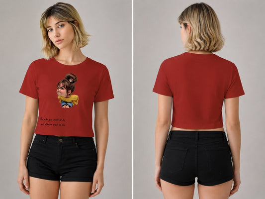 Anime-019-Printed-Round-Neck-Crop-Tshirt-for-Women