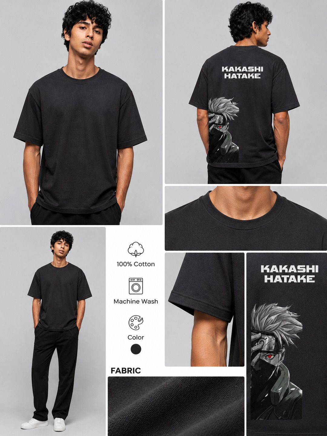 Shonen Spirit Printed Round Neck Oversize Pre-customized Tshirt for Men
