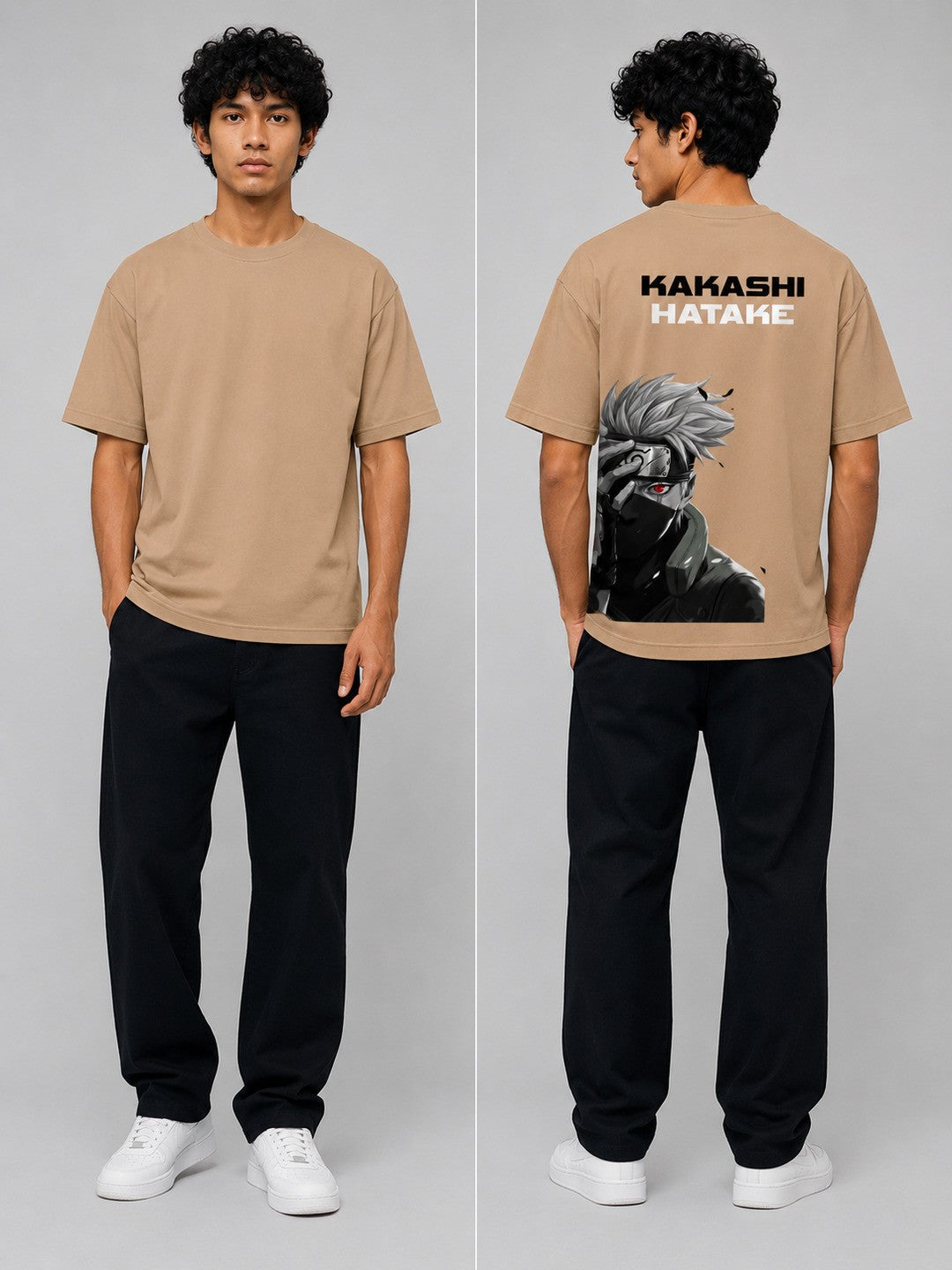 Shonen Spirit Printed Round Neck Oversize Pre-customized Tshirt for Men