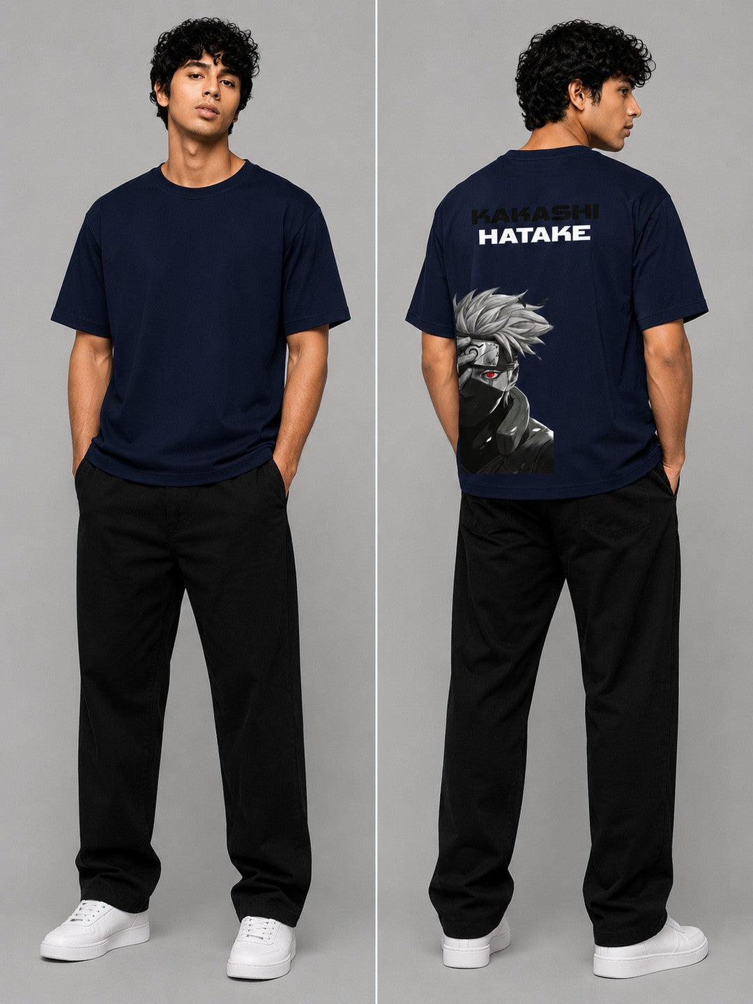Shonen Spirit Printed Round Neck Oversize Pre-customized Tshirt for Men