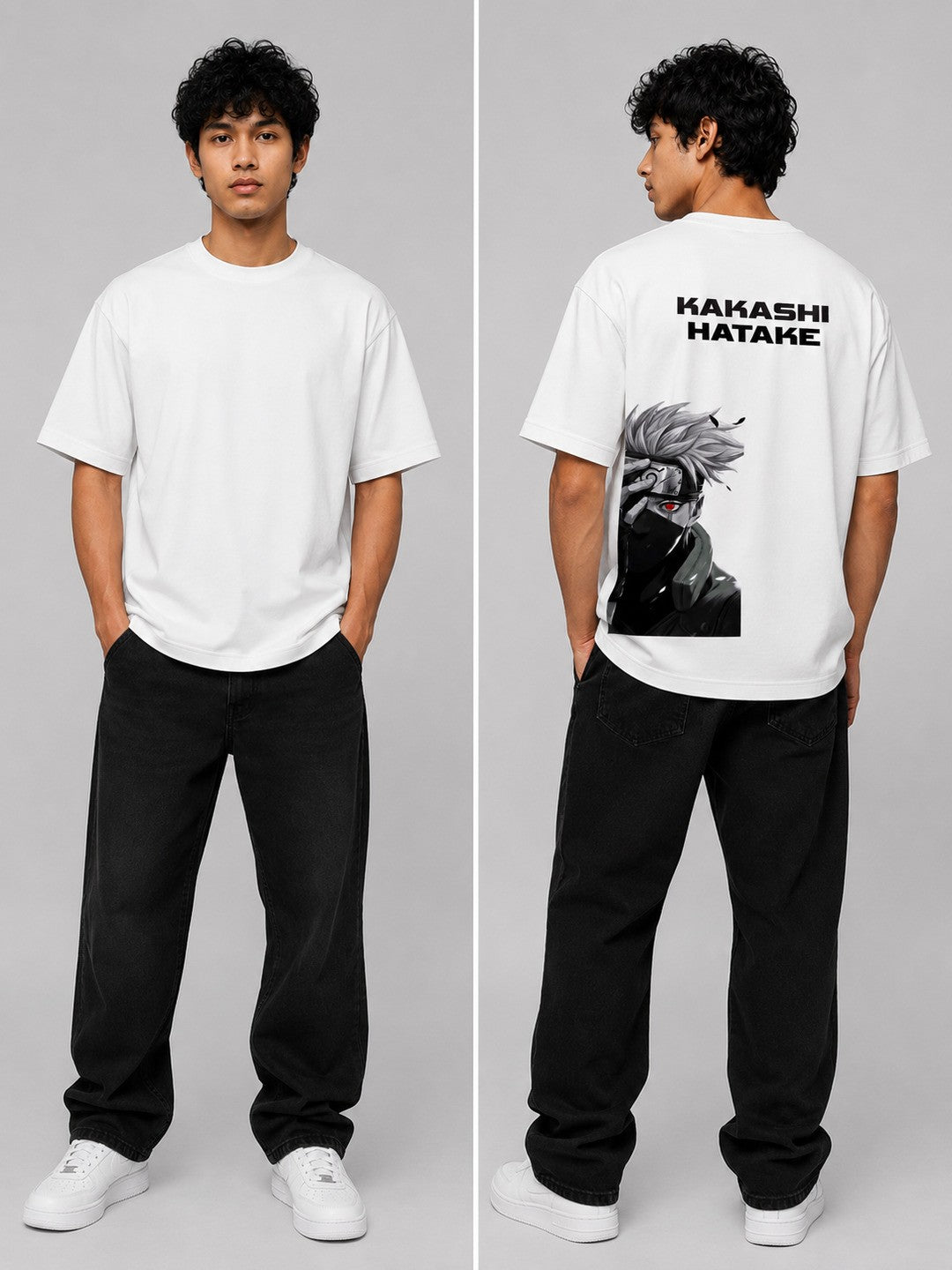 Shonen Spirit Printed Round Neck Oversize Pre-customized Tshirt for Men