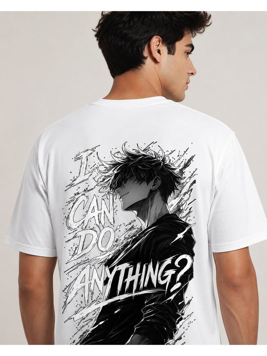 Anime 02 Printed Round Neck Oversized Pre customized Tshirt for Men