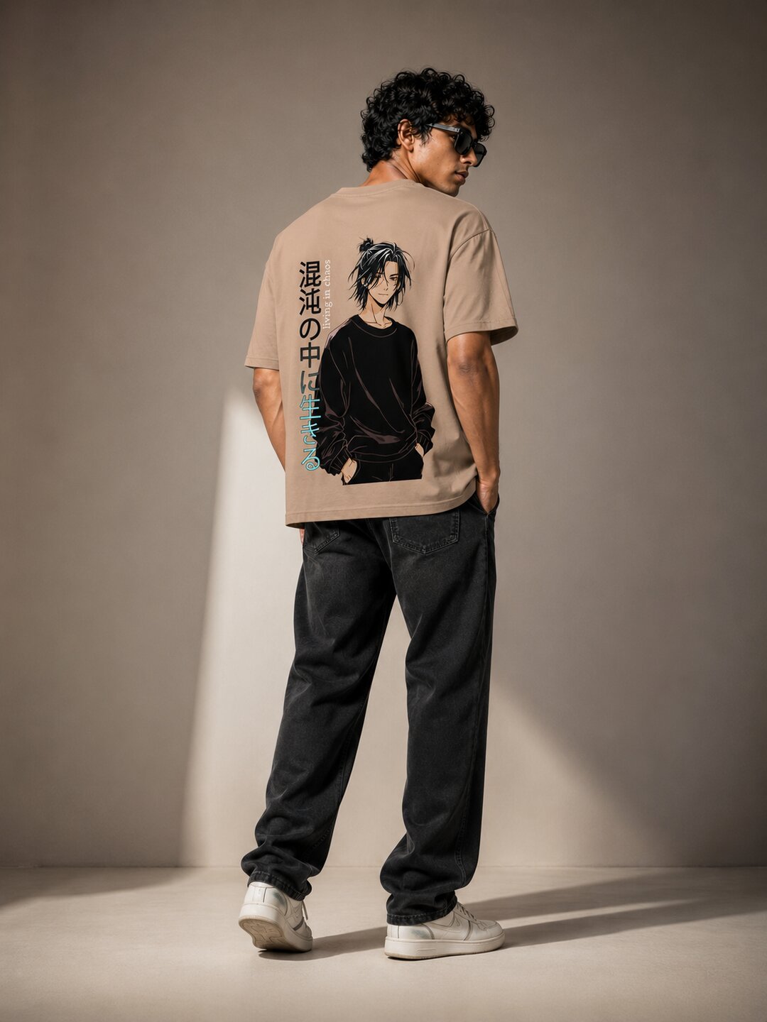 Chibi Rush Printed Round Neck Oversize Pre-customized Tshirt for Men