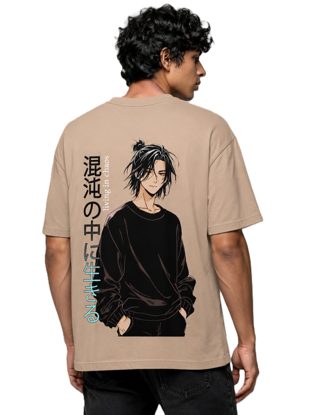 Chibi Rush Printed Round Neck Oversize Pre-customized Tshirt for Men