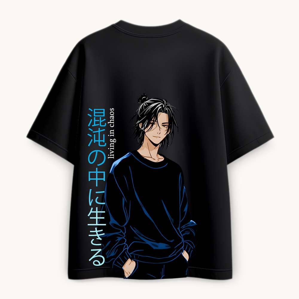 Chibi Rush Printed Round Neck Oversize Pre-customized Tshirt for Men