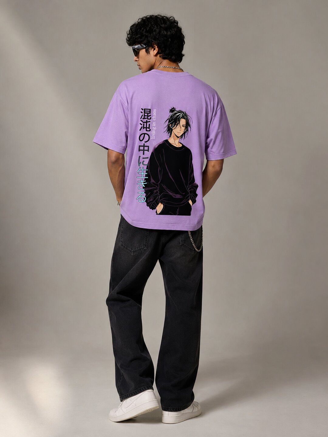 Chibi Rush Printed Round Neck Oversize Pre-customized Tshirt for Men