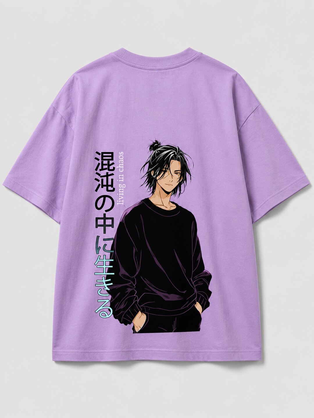 Chibi Rush Printed Round Neck Oversize Pre-customized Tshirt for Men