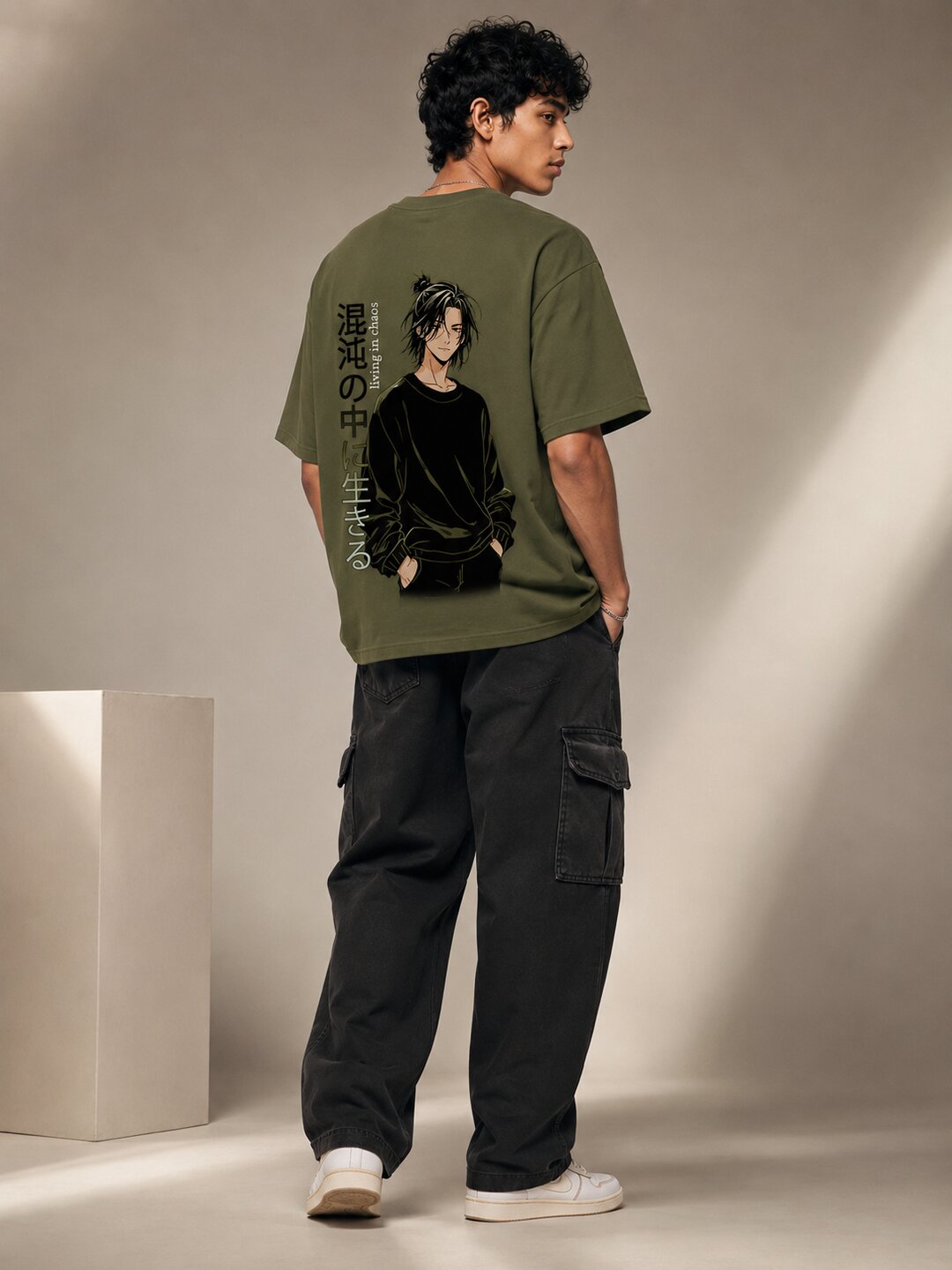 Chibi Rush Printed Round Neck Oversize Pre-customized Tshirt for Men