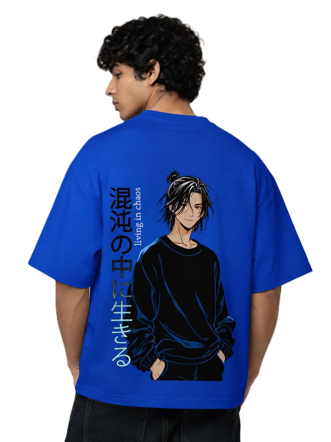 Chibi Rush Printed Round Neck Oversize Pre-customized Tshirt for Men