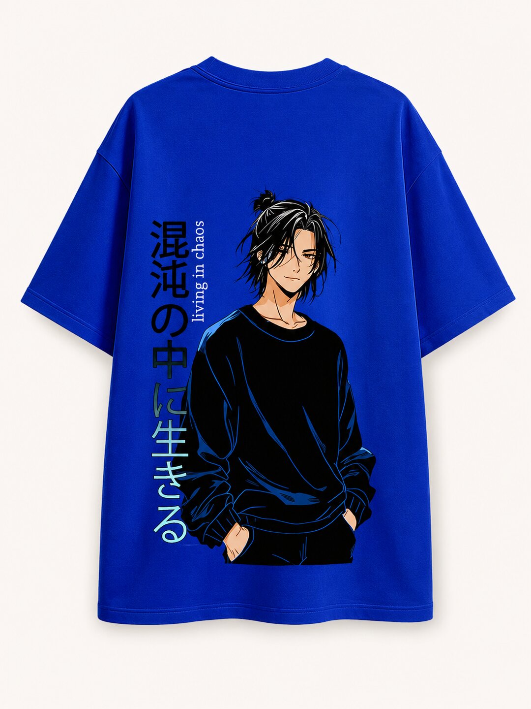 Chibi Rush Printed Round Neck Oversize Pre-customized Tshirt for Men