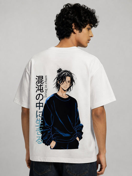 Chibi Rush Printed Round Neck Oversize Pre-customized Tshirt for Men