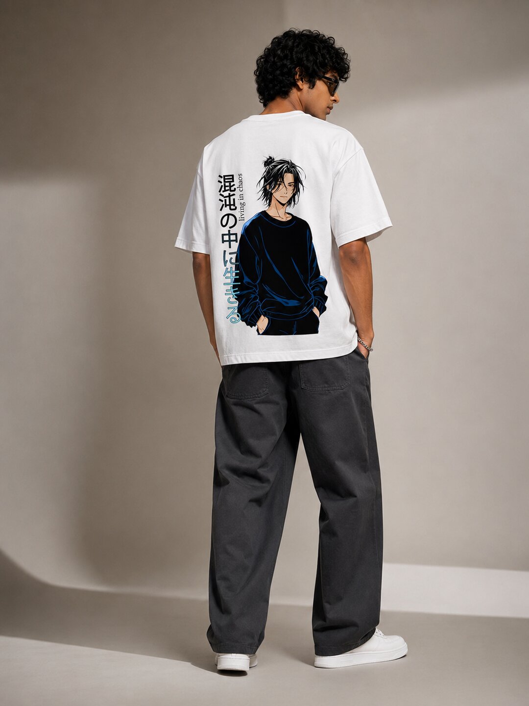 Chibi Rush Printed Round Neck Oversize Pre-customized Tshirt for Men