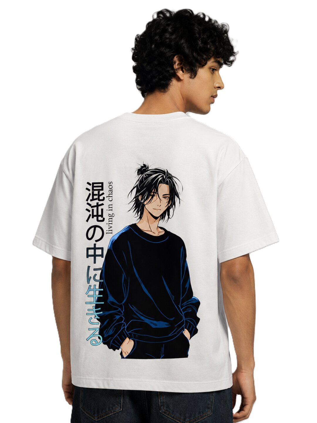 Chibi Rush Printed Round Neck Oversize Pre-customized Tshirt for Men