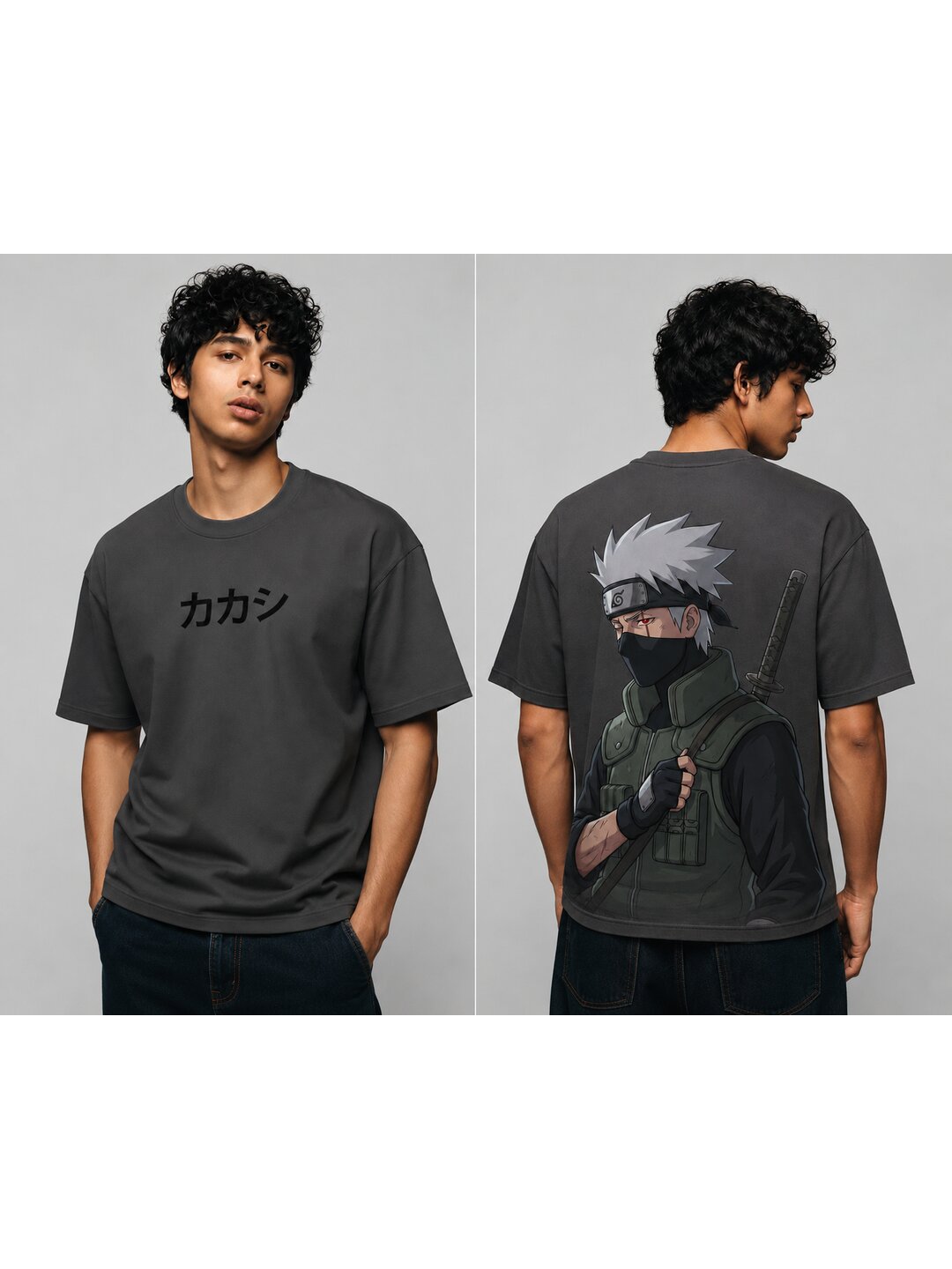 Anime 07 Printed Round Neck Oversized Pre customized Tshirt for Men