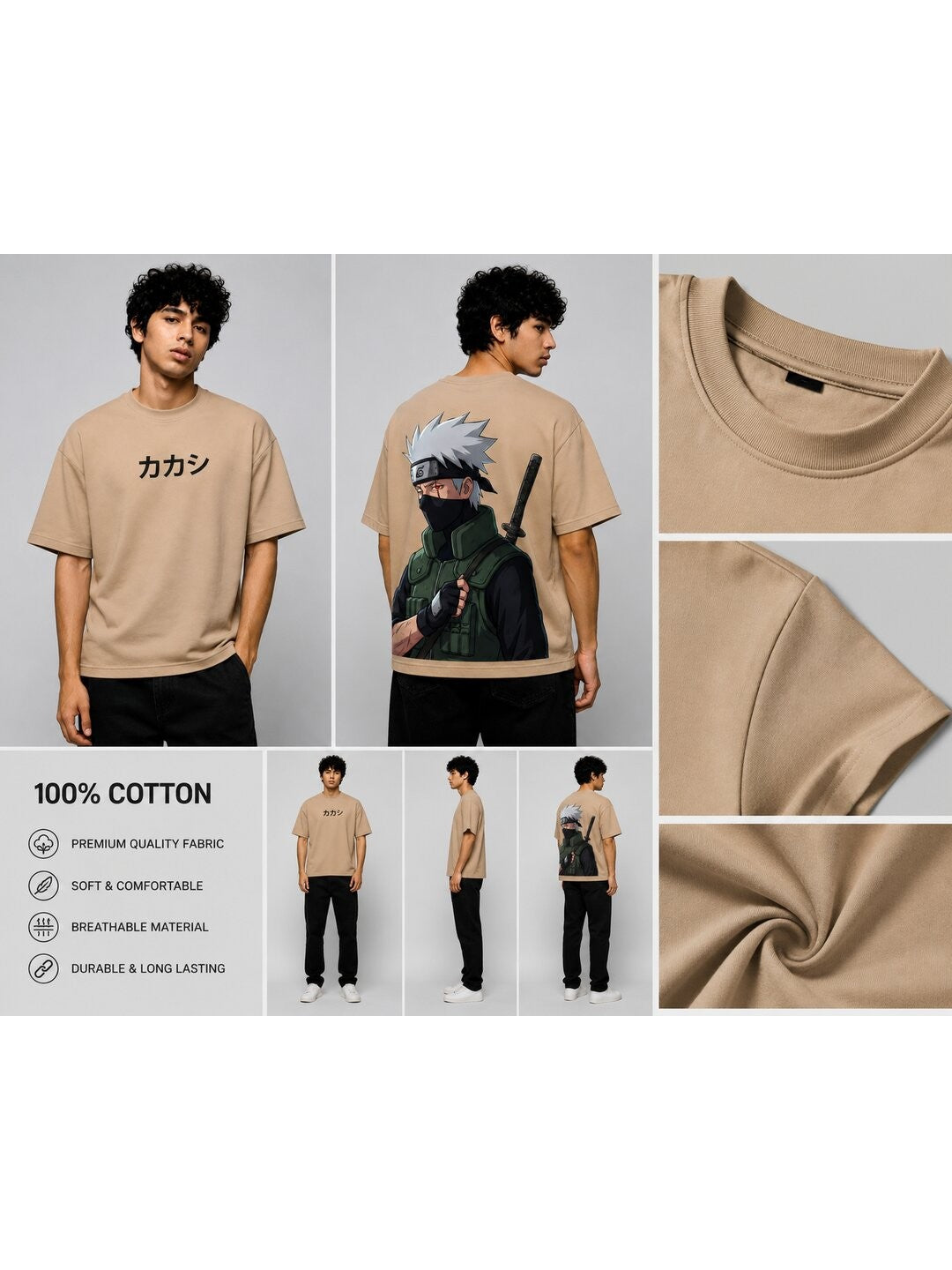 Storm Sensei Printed Round Neck Oversize Pre-customized Tshirt for Men