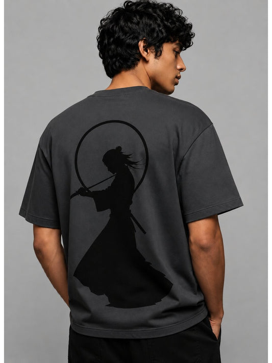 Katana Dream Printed Round Neck Oversize Pre-customized Tshirt for Men