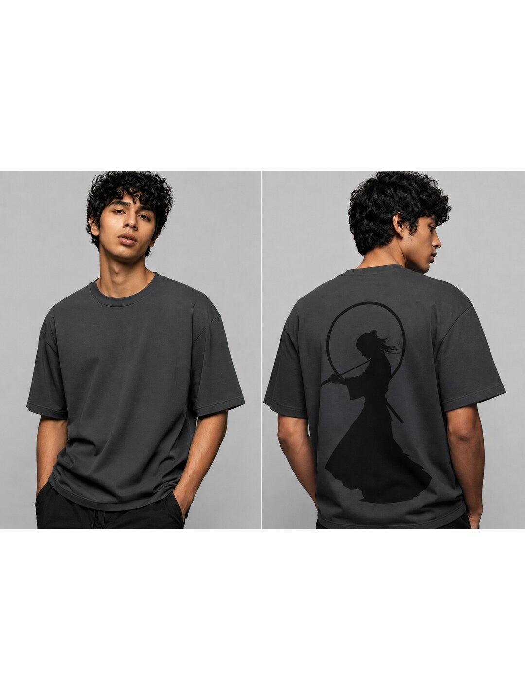 Katana Dream Printed Round Neck Oversize Pre-customized Tshirt for Men