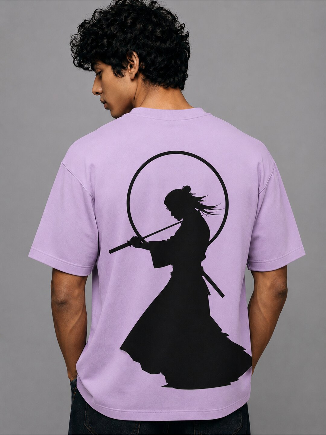 Anime 10 Printed Round Neck Oversized Pre customized Tshirt for Men