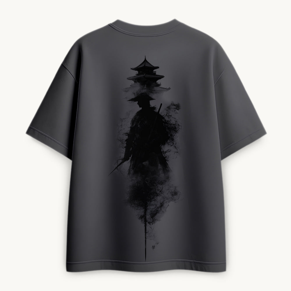 Neon Samurai Printed Round Neck Oversize Pre-customized Tshirt for Men
