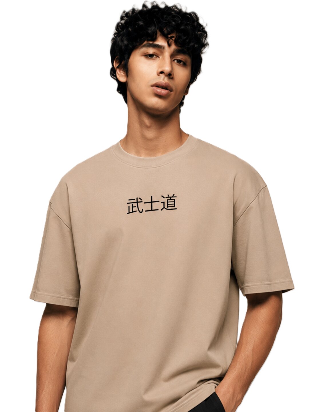 Neon Samurai Printed Round Neck Oversize Pre-customized Tshirt for Men