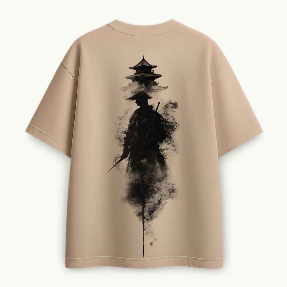 Neon Samurai Printed Round Neck Oversize Pre-customized Tshirt for Men
