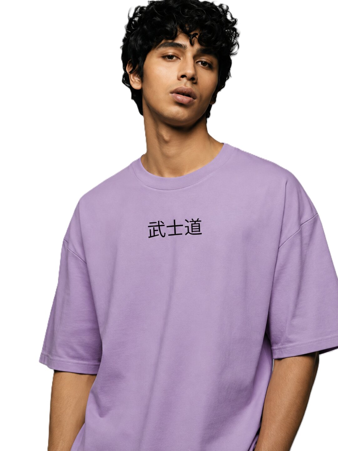 Neon Samurai Printed Round Neck Oversize Pre-customized Tshirt for Men