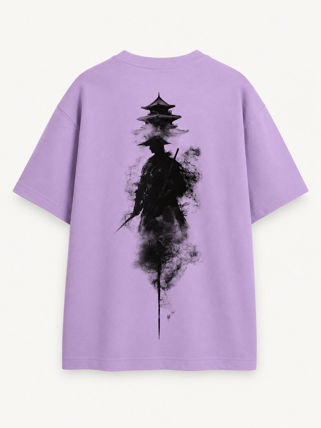 Neon Samurai Printed Round Neck Oversize Pre-customized Tshirt for Men