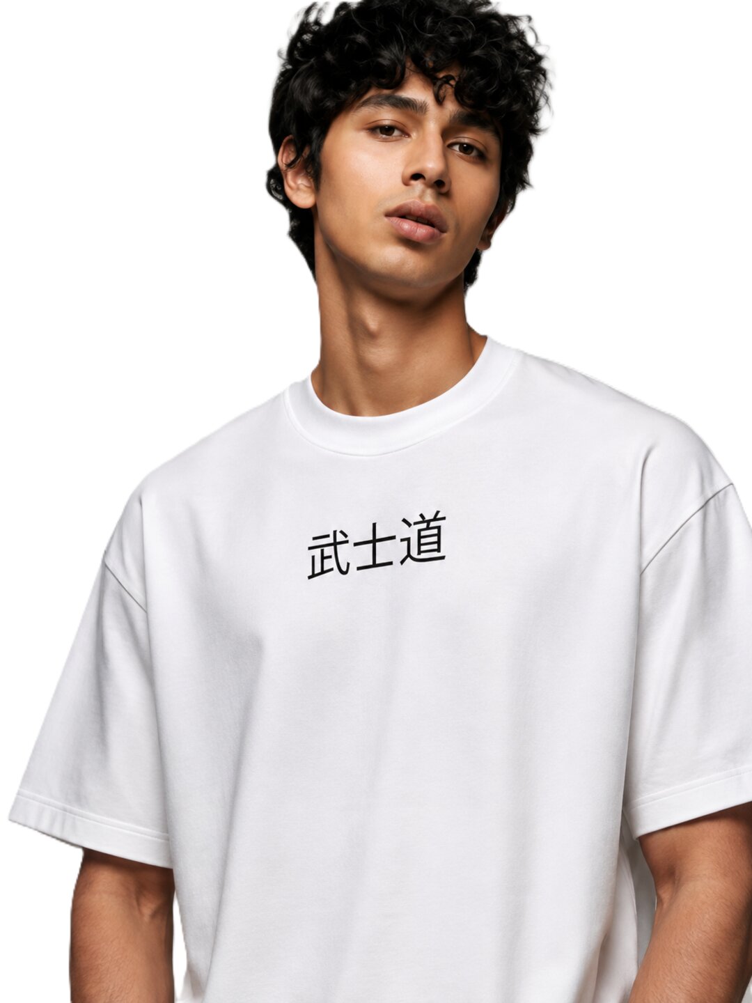 Neon Samurai Printed Round Neck Oversize Pre-customized Tshirt for Men