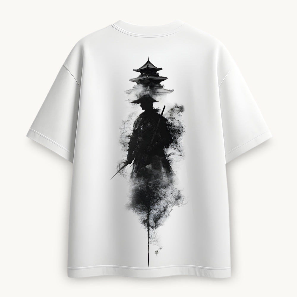 Neon Samurai Printed Round Neck Oversize Pre-customized Tshirt for Men