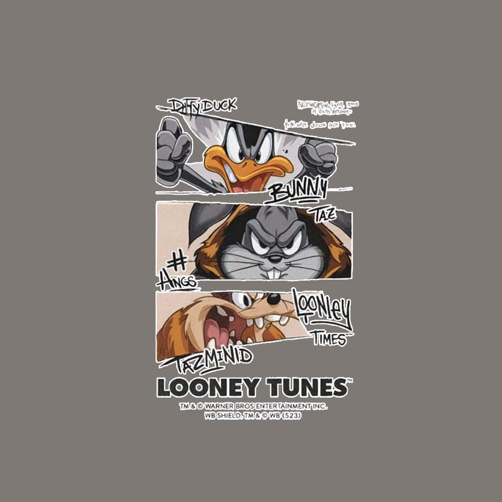 Looney Tunes Printed Round Neck Oversize Pre-customized Tshirt for Men