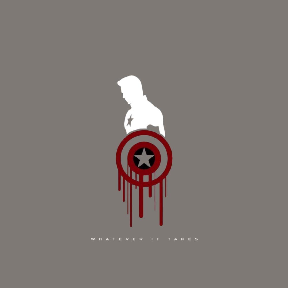 Captain America Printed Round Neck Oversize Pre-customized Tshirt for Men