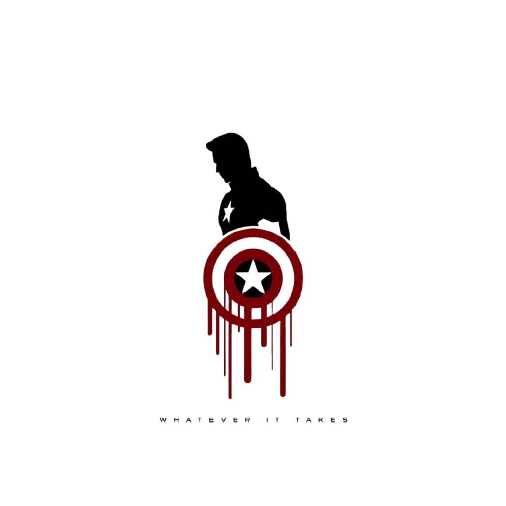 Captain America Printed Round Neck Oversize Pre-customized Tshirt for Men