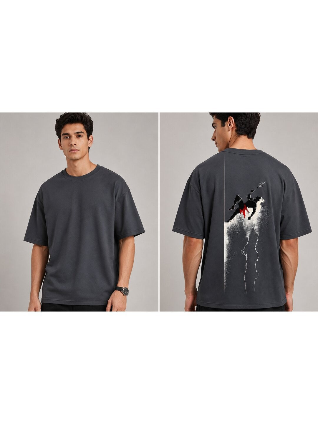 Desi Pride Printed Round Neck Oversize Pre-customized Tshirt for Men