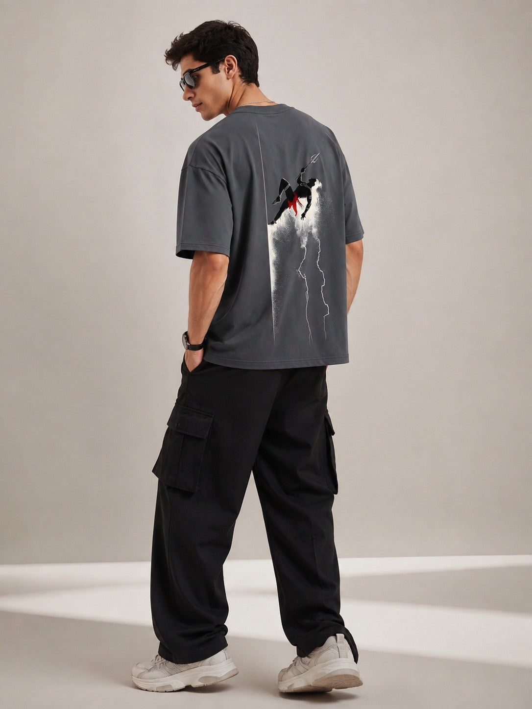 Desi Pride Printed Round Neck Oversize Pre-customized Tshirt for Men