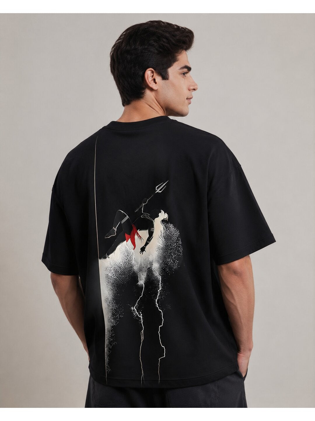 Desi Pride Printed Round Neck Oversize Pre-customized Tshirt for Men