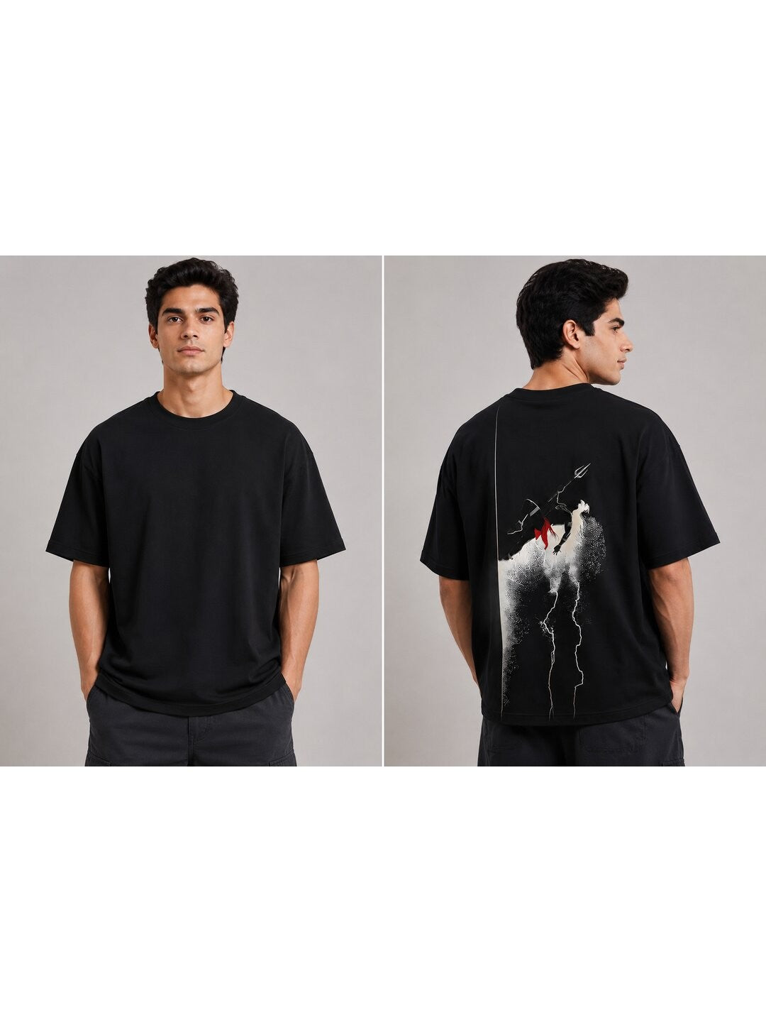 Desi Pride Printed Round Neck Oversize Pre-customized Tshirt for Men