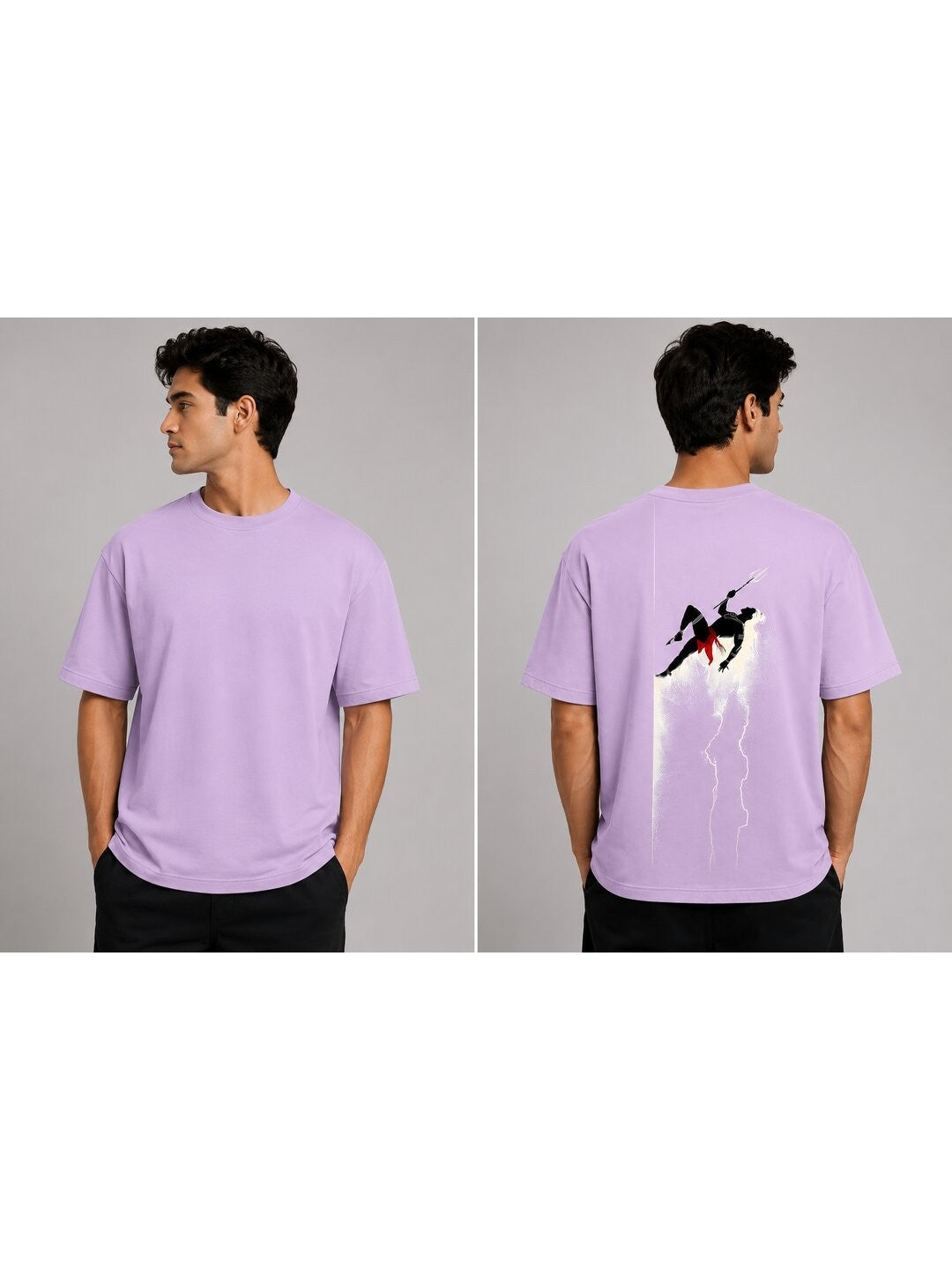 Desi Pride Printed Round Neck Oversize Pre-customized Tshirt for Men
