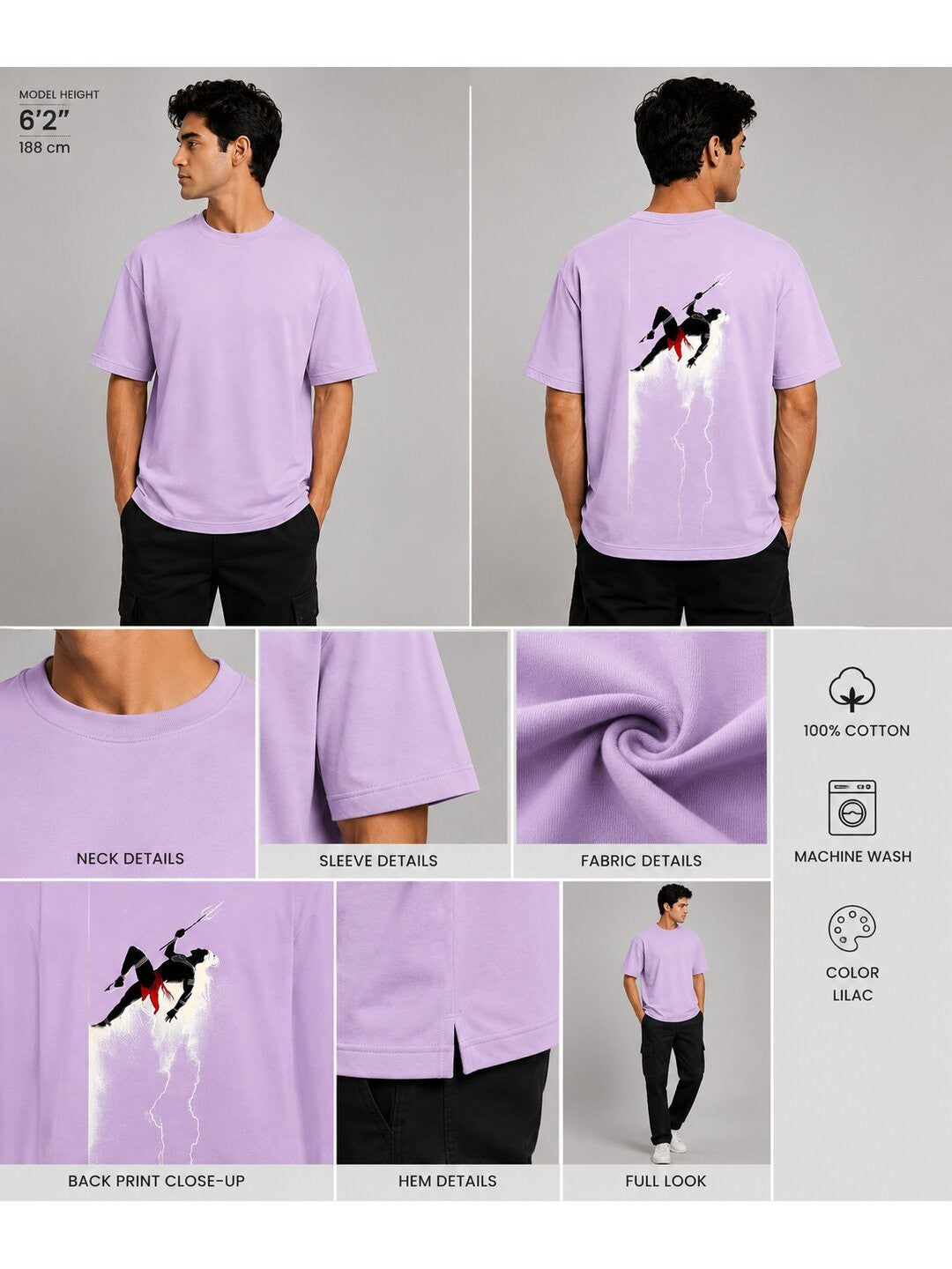 Desi Pride Printed Round Neck Oversize Pre-customized Tshirt for Men