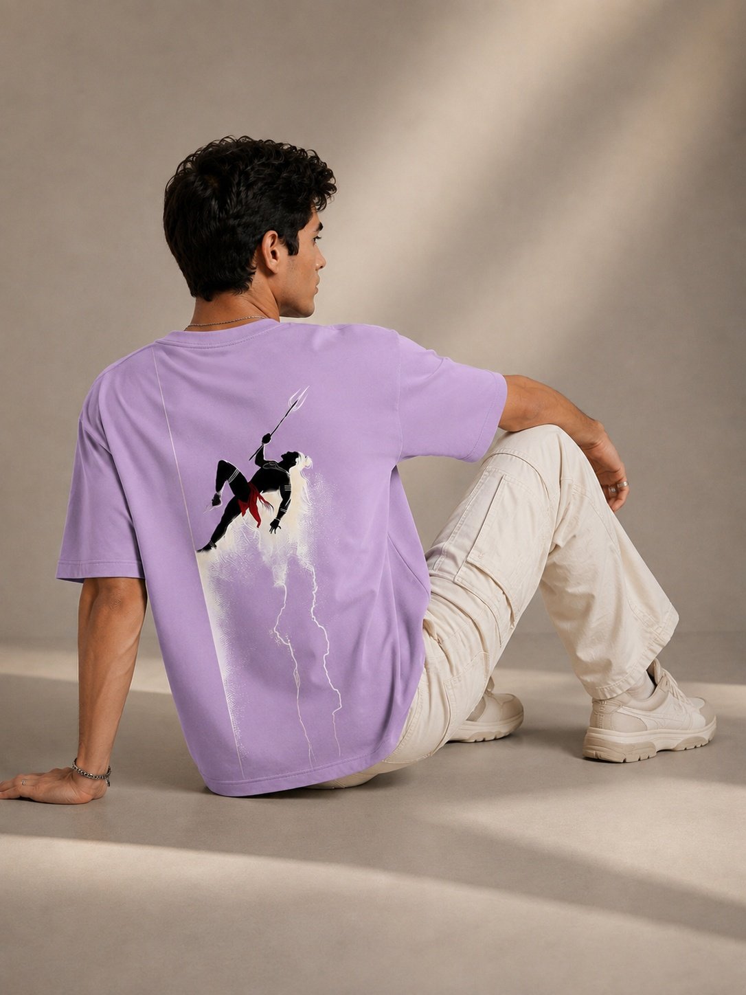 Desi Pride Printed Round Neck Oversize Pre-customized Tshirt for Men