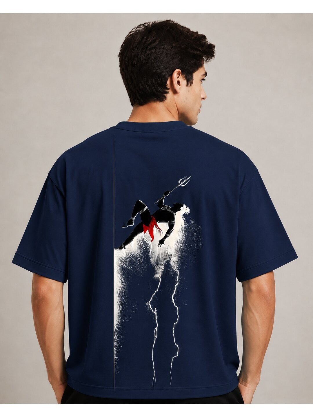 Desi Pride Printed Round Neck Oversize Pre-customized Tshirt for Men